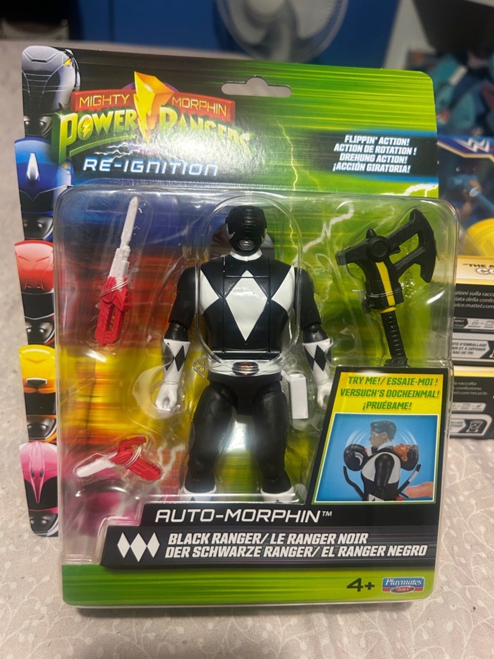 Mighty Morphin Power Rangers Re-Ignition Black Ranger Action Figure - Black
